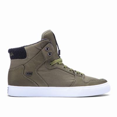 Férfi Supra VAIDER Magasszárú Cipő HU693845 Világos Khaki/Fehér